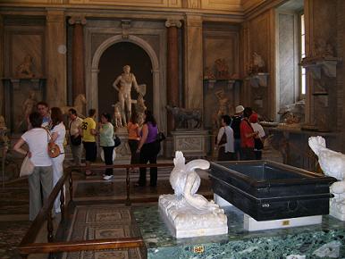 watching art in the vatican museums Rome